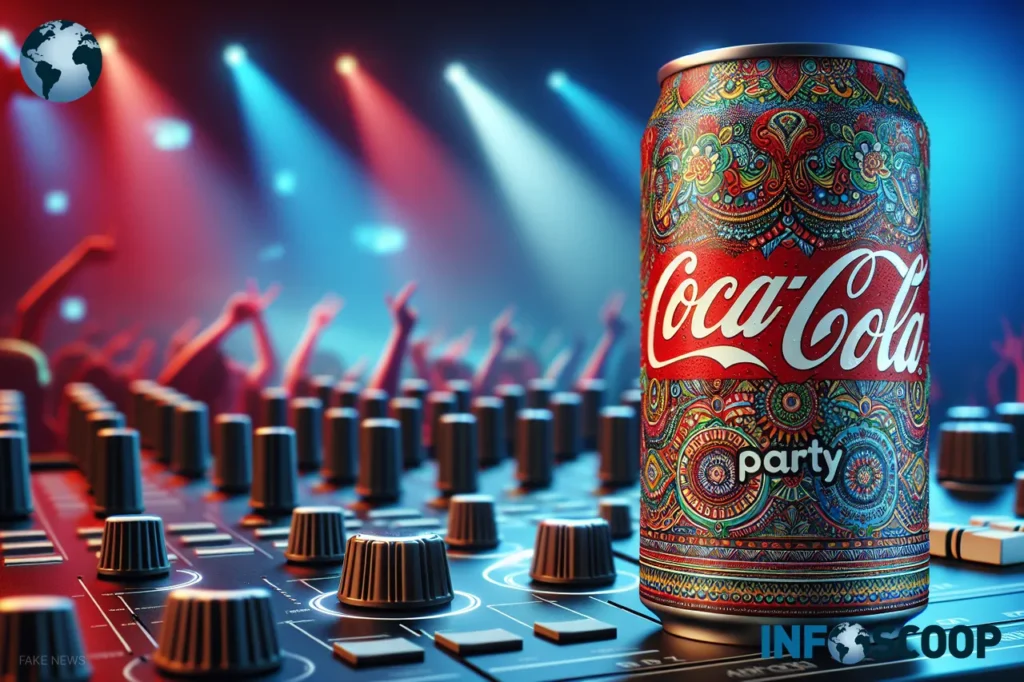 Canette de CokeParty, la nouvelle boisson énergisante de Coca-Cola aux extraits d'ecstasy.