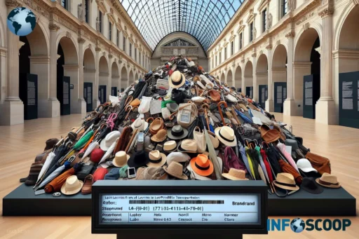 Objets perdus des transports parisiens exposés au Louvre