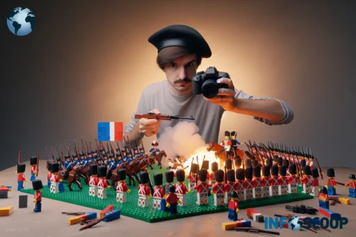 Reconstitution de la bataille de Waterloo en Lego par un Youtubeur français