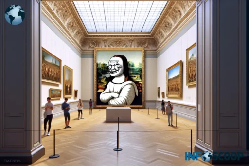 Une exposition de mèmes dans le musée du Louvre